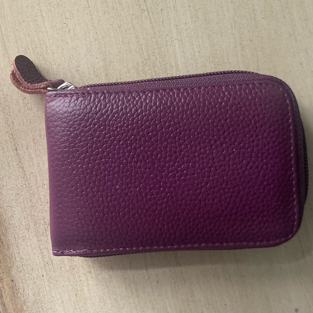 NEW Leather Wallet Card ID Holder